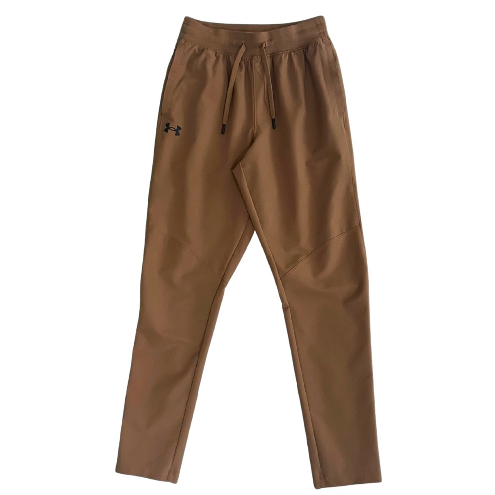 Under Armour UA Sportstyle Woven Tapered Men's Small Tan Activewear Joggers